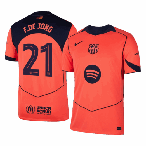 F.DE JONG #21 Barcelona Third Away Soccer Jersey 2025/26 -UCL