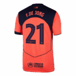 F.DE JONG #21 Barcelona Third Away Soccer Jersey 2025/26 -UCL - Image 3