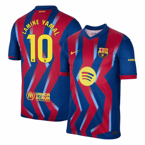 LAMINE YAMAL #10 Barcelona Fourth Away Soccer Jersey 2025/26
