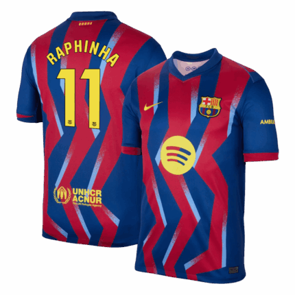 RAPHINHA #11 Barcelona Fourth Away Soccer Jersey 2025/26