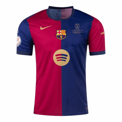 Barcelona Home Soccer Jersey - Copa del Rey Final