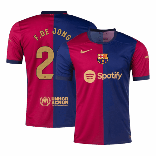 656953_1 F.DE JONG #21 Barcelona Home Soccer Jersey