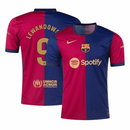 LEWANDOWSKI #9 Barcelona Home Soccer Jersey