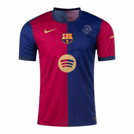 Barcelona Home Soccer Jersey -125th Anniversary (Spotify Logo Without Text)