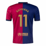RAPHINHA #11 Barcelona Home Soccer Jersey - Image 3