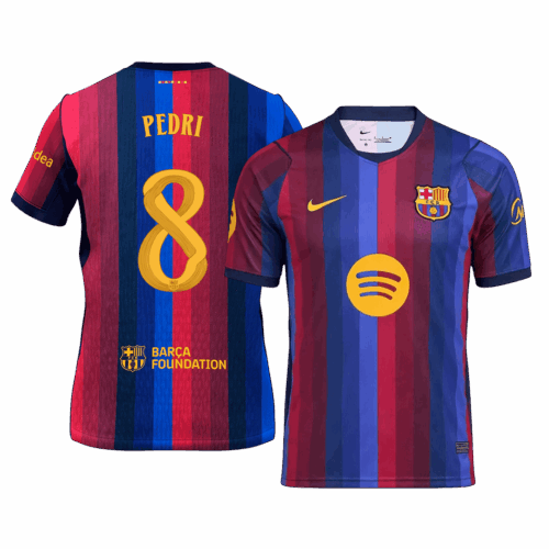 PEDRI #8 Barcelona Home Soccer Jersey 2026/27 -UCL