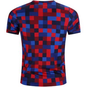 711135_2 Barcelona Pre-Match Soccer Jersey 2026/27 Red&Blue