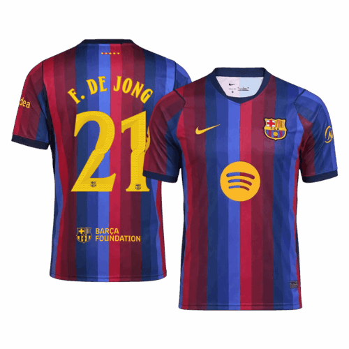 DE JONG #21 Barcelona Home Soccer Jersey 2026/27 -UCL