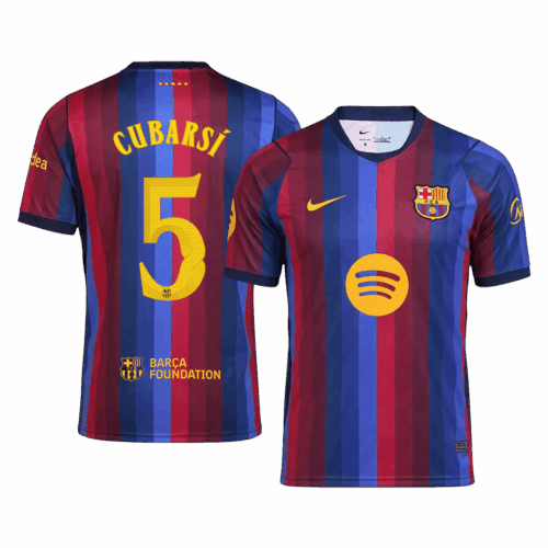 CUBARSÍ #5 Barcelona Home Soccer Jersey 2026/27 -UCL