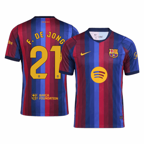 DE JONG #21 Barcelona Home Soccer Jersey 2026/27