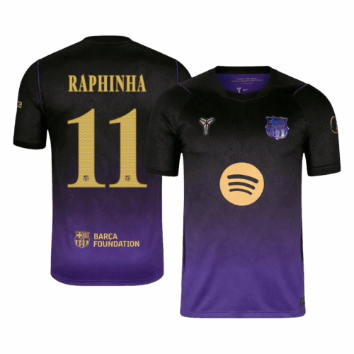 RAPHINHA #11 Barcelona Away Soccer Jersey 2026/27 -UCL