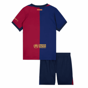 Barcelona Home Kids Soccer Jerseys Kit Spotify Logo Without Text - Image 2
