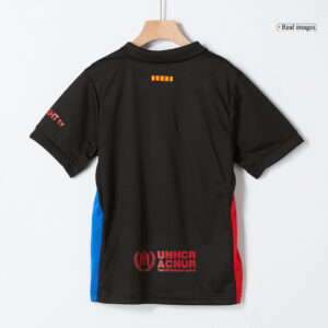 Barcelona Away Kids Soccer Jerseys Kit - Spotify Logo Without Text - Image 6