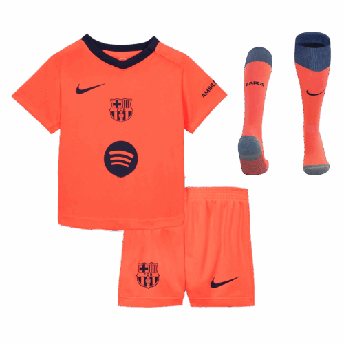 Barcelona Third Away Kids Soccer Jerseys Full Kit 2025/26