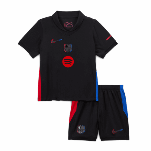 Barcelona Away Kids Soccer Jerseys Kit- Spotify Logo Without Text