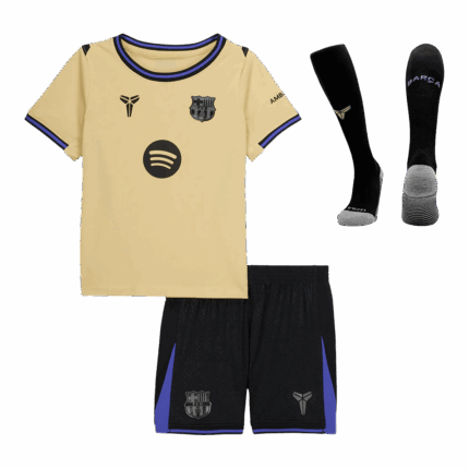 Barcelona Away Kids Soccer Jerseys Full Kit 2025/26