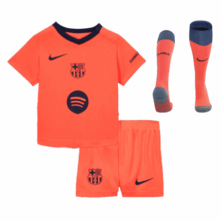 Barcelona Third Away Kids Soccer Jerseys Full Kit 2025/26