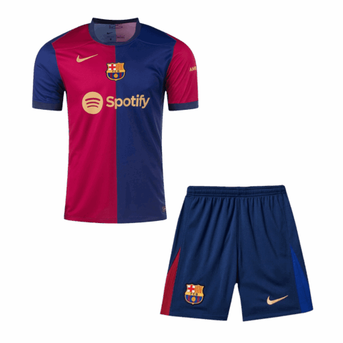 Barcelona Home Soccer Jersey Kit(Jersey+Shorts)