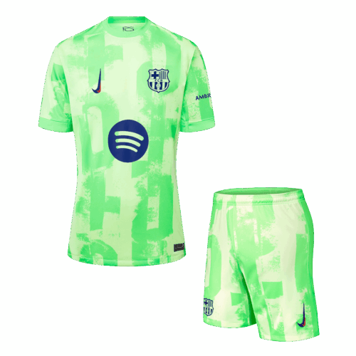 Barcelona Third Away Jerseys Kit - (Spotify Logo Without Text)