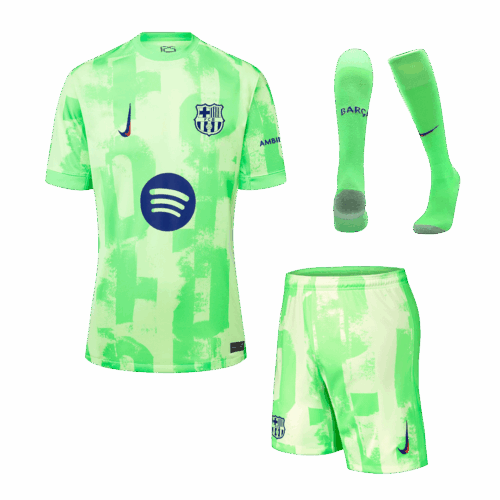 Barcelona Third Away Jerseys Full Kit- (Spotify Logo Without Text)