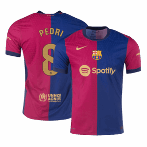 PEDRI #8 Barcelona Home Authentic Soccer Jersey
