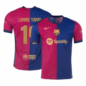 LAMINE YAMAL #19 Barcelona Home Authentic Soccer Jersey - UCL