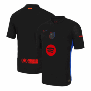 Barcelona Away Authentic Soccer Jersey - Spotify Logo Without Text - Image 16