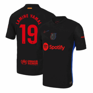 LAMINE YAMAL #19 Barcelona Away Authentic Soccer Jersey