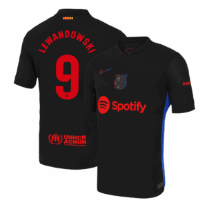 LEWANDOWSKI #9 Barcelona Away Authentic Soccer Jersey