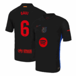 GAVI #6 Barcelona Away Authentic Soccer Jersey - Spotify Logo Without Text
