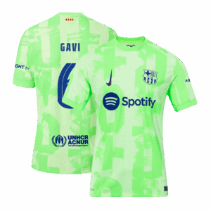 GAVI #6 Barcelona Third Away Authentic Soccer Jersey - UCL