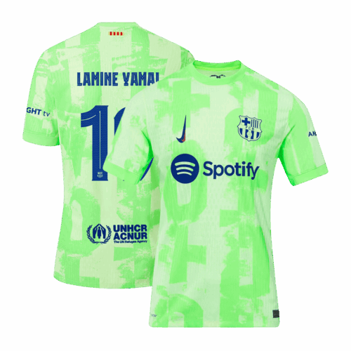LAMINE YAMAL #19 Barcelona Third Away Authentic Soccer Jersey - UCL