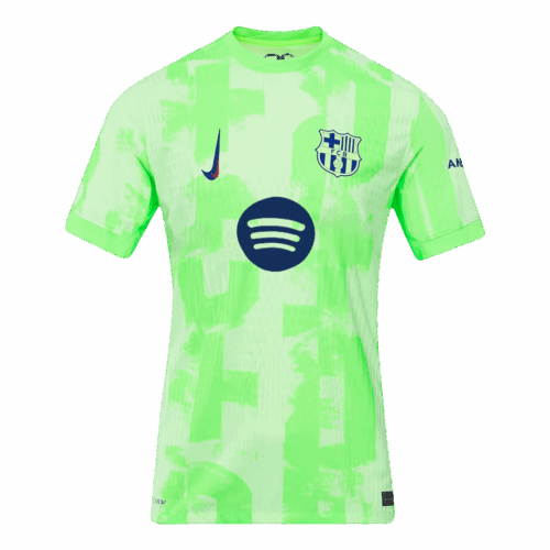 Barcelona Third Away Authentic Soccer Jersey -（Spotify Logo Without Text）