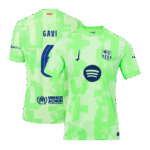 GAVI #6 Barcelona Third Away Authentic Soccer Jersey- UCL（Spotify Logo Without Text）