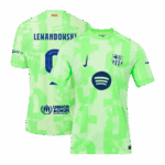 LEWANDOWSKI #9 Barcelona Third Away Authentic Soccer Jersey- UCL（Spotify Logo Without Text）