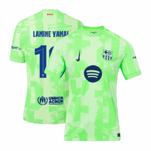 LAMINE YAMAL #19 Barcelona Third Away Authentic Soccer Jersey- UCL（Spotify Logo Without Text）