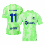 RAPHINHA #11 Barcelona Third Away Authentic Soccer Jersey - UCL