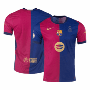 Barcelona Home Authentic Soccer Jersey - Copa del Rey Final - Image 3