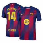 593270_1 RASHFORD #14 Barcelona Home Authentic Soccer Jersey 2025/26 - UCL