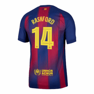 RASHFORD #14 Barcelona Home Authentic Soccer Jersey 2025/26 - UCL - Image 3