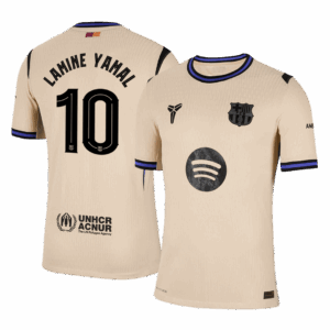 LAMINE YAMAL #10 Barcelona Away Authentic Soccer Jersey 2025/26 - UCL