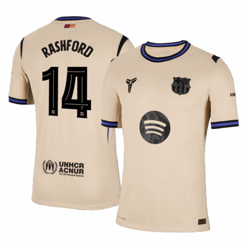 RASHFORD #14 Barcelona Away Authentic Soccer Jersey 2025/26 - UCL