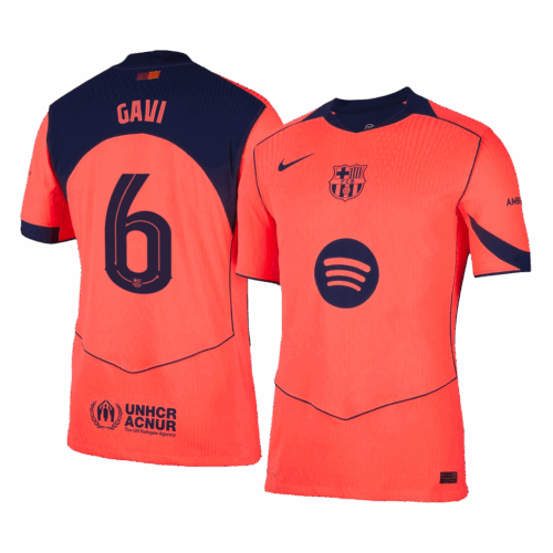 GAVI #6 Barcelona Third Away Authentic Soccer Jersey 2025/26 - UCL