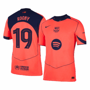 ROONY #19 Barcelona Third Away Authentic Soccer Jersey 2025/26 - UCL