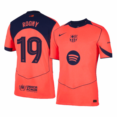 ROONY #19 Barcelona Third Away Authentic Soccer Jersey 2025/26 - UCL