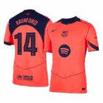 RASHFORD #14 Barcelona Third Away Authentic Soccer Jersey 2025/26 - UCL