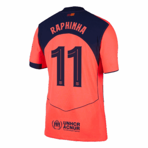 RAPHINHA #11 Barcelona Third Away Authentic Soccer Jersey 2025/26 - UCL - Image 3
