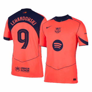 LEWANDOWSKI #9 Barcelona Third Away Authentic Soccer Jersey 2025/26 - UCL