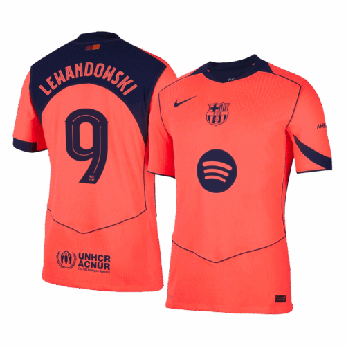 LEWANDOWSKI #9 Barcelona Third Away Authentic Soccer Jersey 2025/26 - UCL