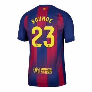 KOUNDE #23 Barcelona Home Authentic Soccer Jersey 2025/26 - Image 2